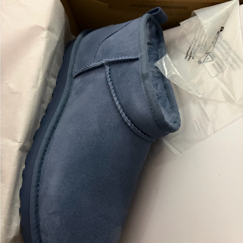 UGG Woman's Blue Suede Boots